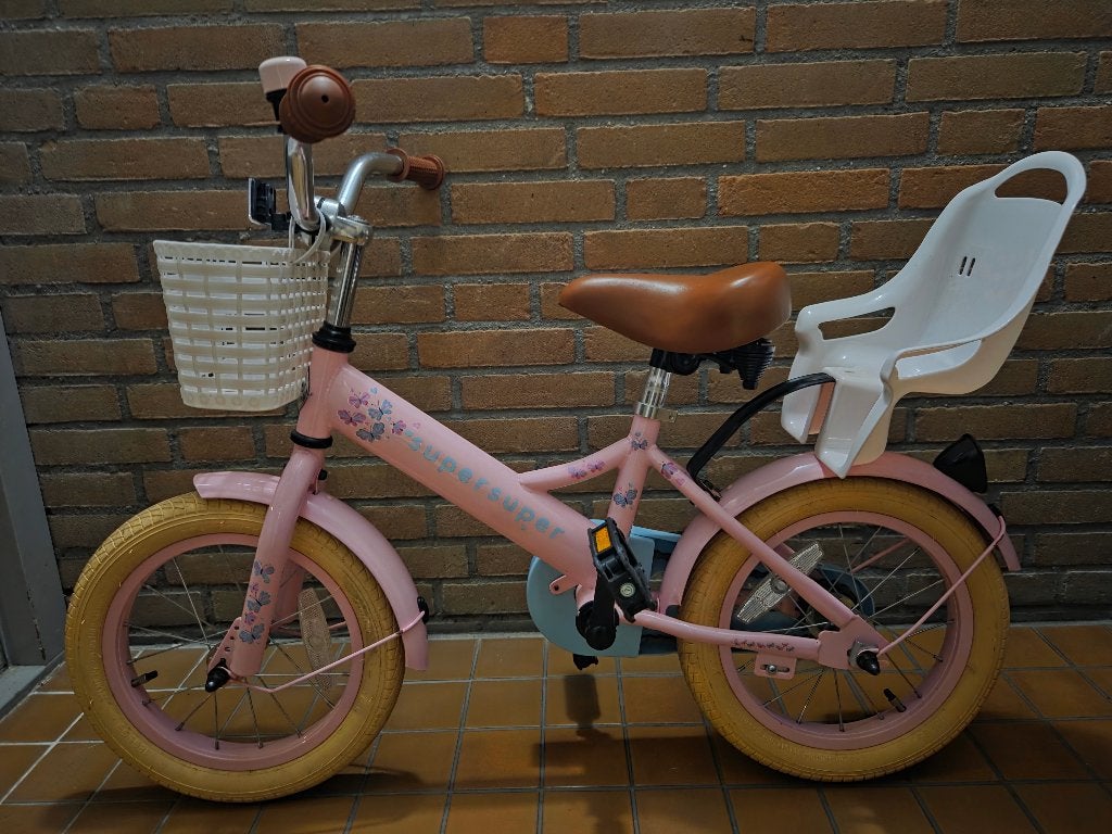 Meisjesfiets 12 inch, Ophalen, Terugtraprem, Gebruikt, Onbekend