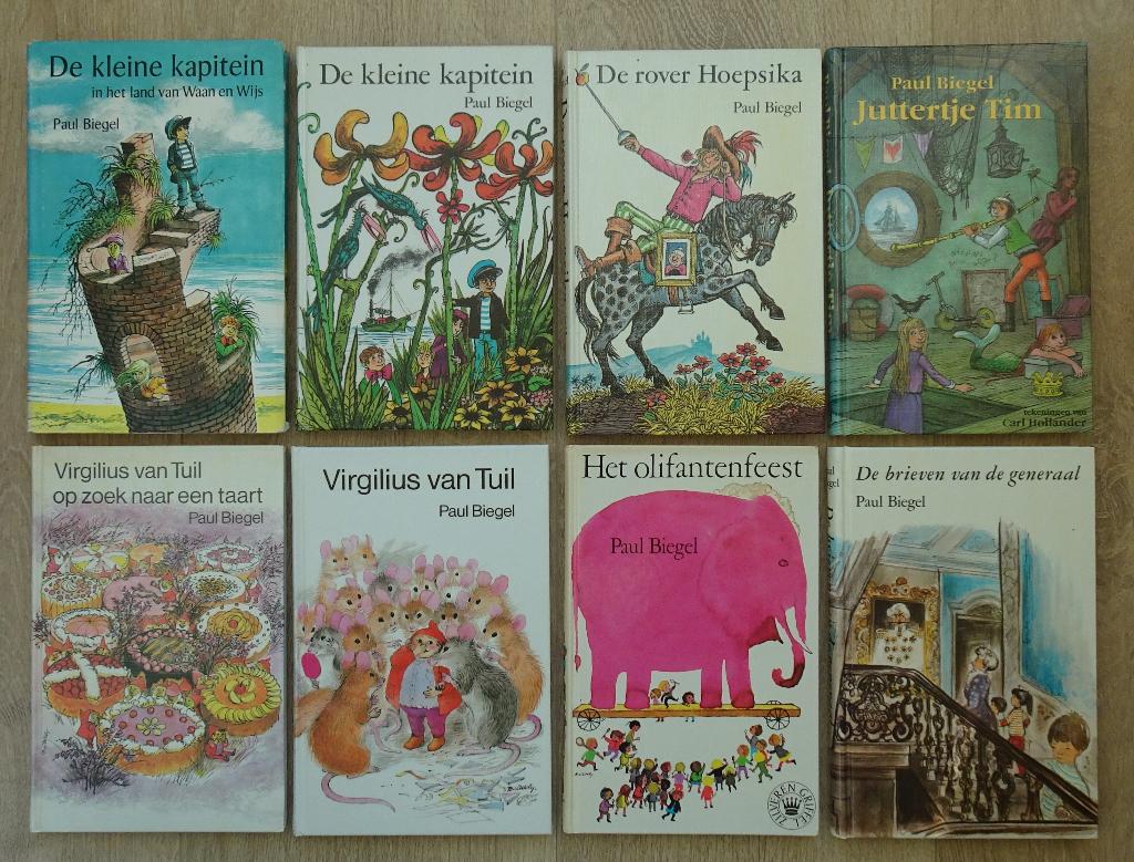 16x Paul Biegel - Virgilius van Tuil, Kleine kapitein ea, Ophalen, Zo goed als nieuw, Paul Biegel, Sprookjes