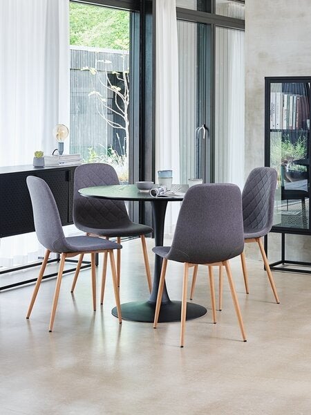 4x Eetkamerstoel JONSTRUP van Jysk, Ophalen, Scandinavisch, Zo goed als nieuw, Metaal