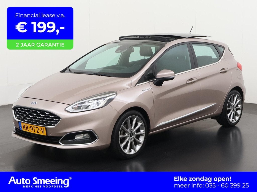 Ford Fiesta 1.0 Vignale | Panoramadak | Stoel/Stuurverwarmin, Auto's, Ford, 12 maanden, 101 pk, Gebruikt, Euro 6