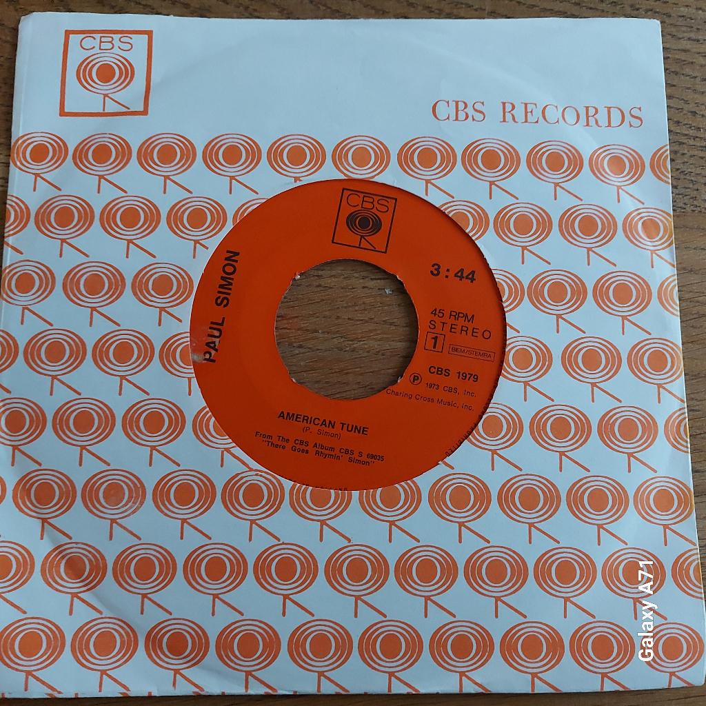 45 rpm Paul Simon - American Tune (1973), Cd's en Dvd's, Vinyl Singles, Gebruikt, 7 inch, Single, Ophalen of Verzenden