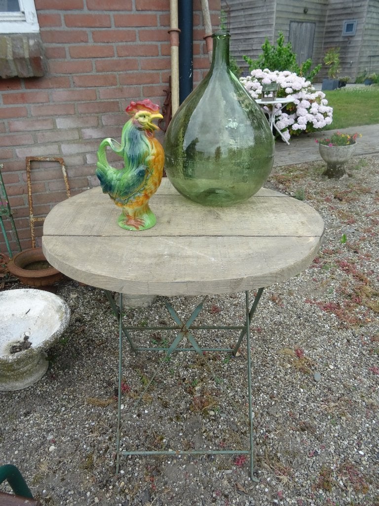 mooie ronde Franse tafel - tafeltje houten blad, Antiek en Kunst, Antiek | Meubels | Tafels, Ophalen