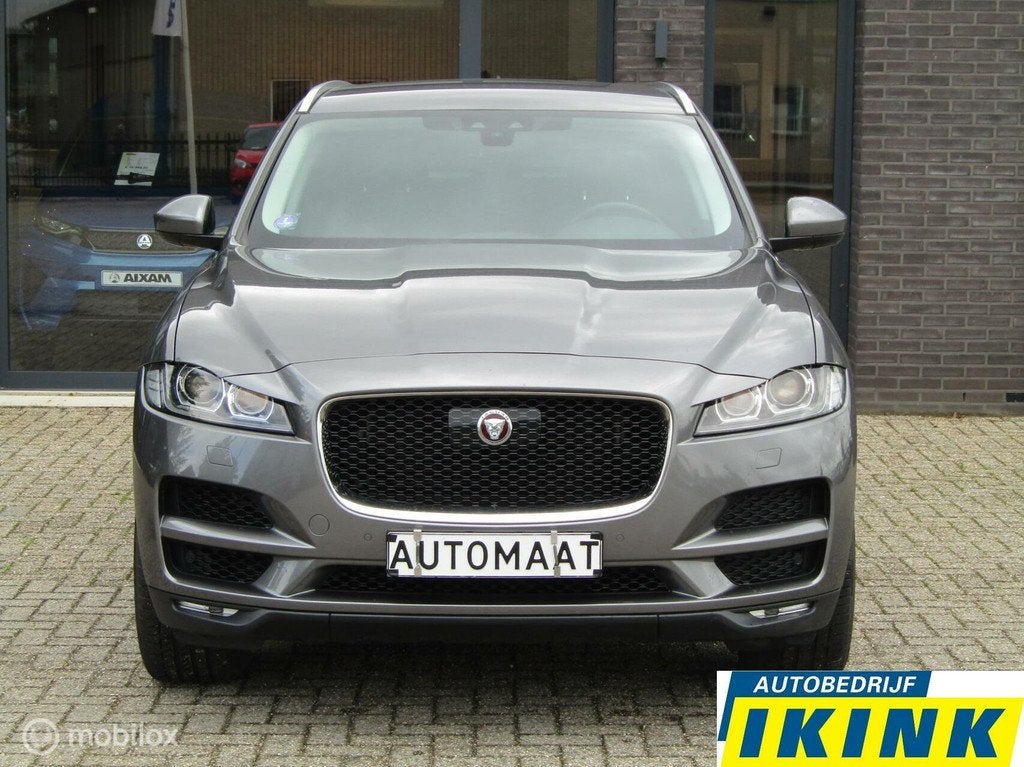 Jaguar F-Pace 2.0t AWD R-Sport | Trekhaak, Winterpakket, Auto's, Jaguar, Gebruikt, 4 cilinders, Leder, Bedrijf