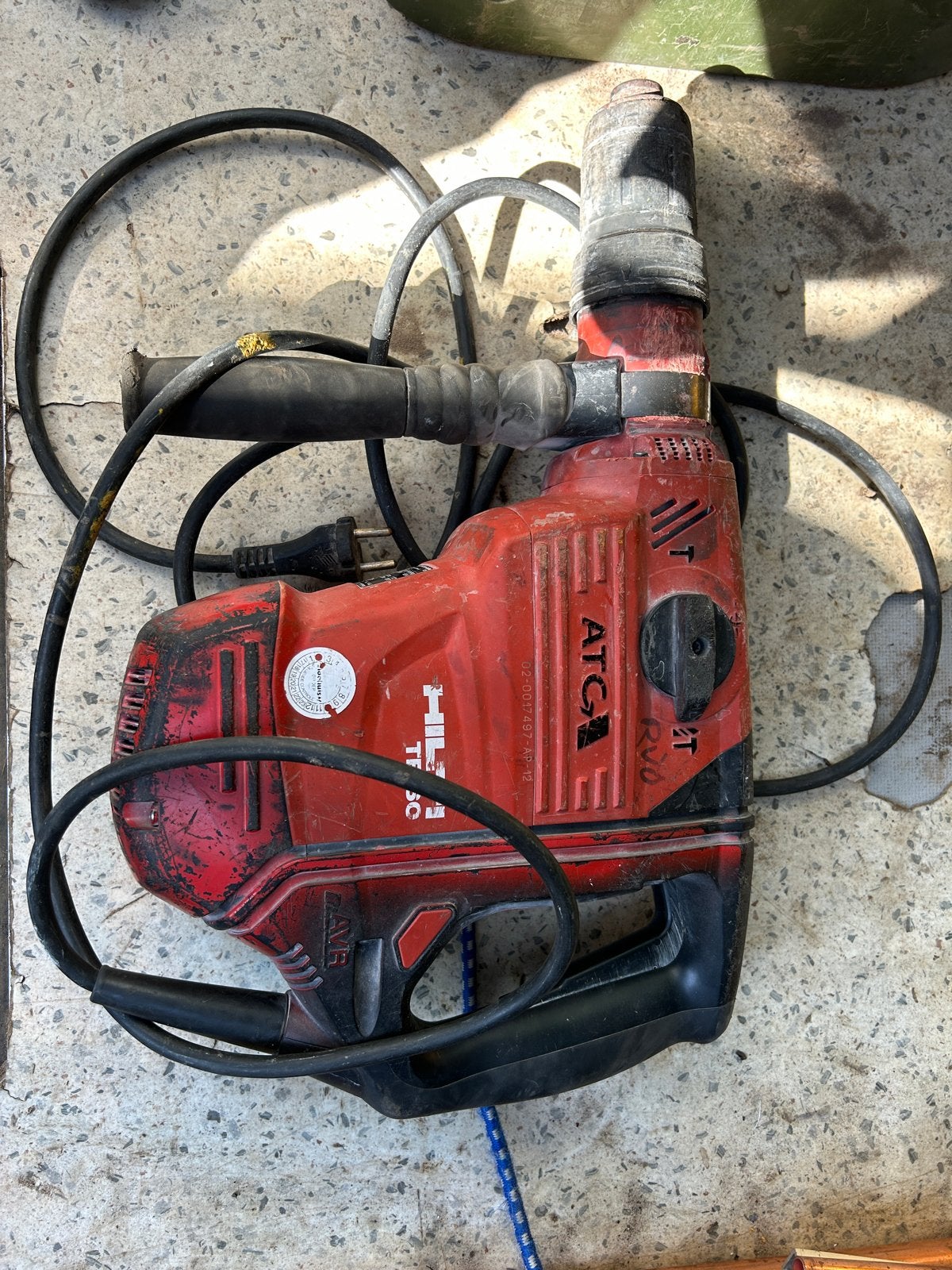 Hilti TE 60 Breekhamer, Ophalen of Verzenden, Gebruikt, 600 watt of meer, Boor- en/of Breekhamer