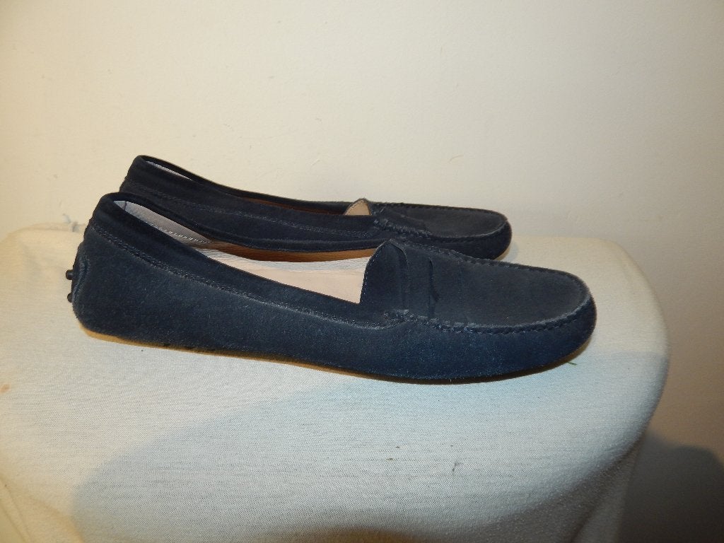 Tod's loafers suede zwart nopjes zool makkelijk 39