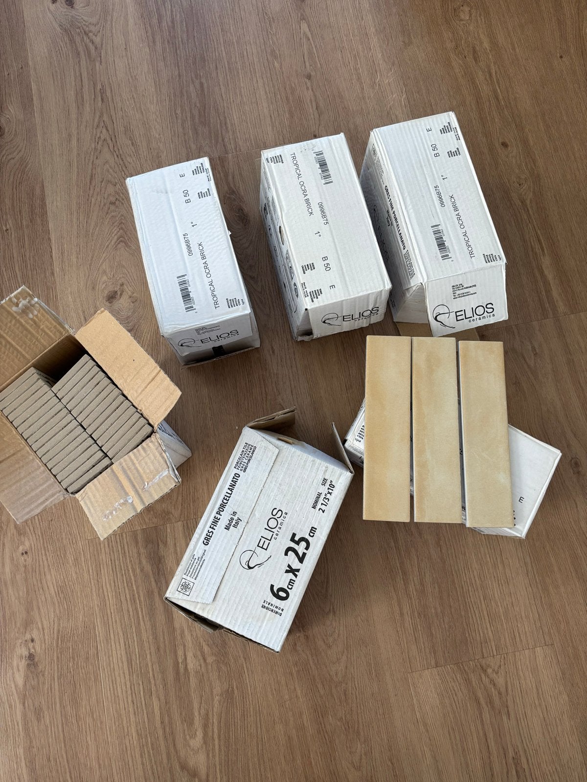 6 dozen tegeltjes nieuw in doos, Ophalen, Overige materialen, Wandtegels, Nieuw