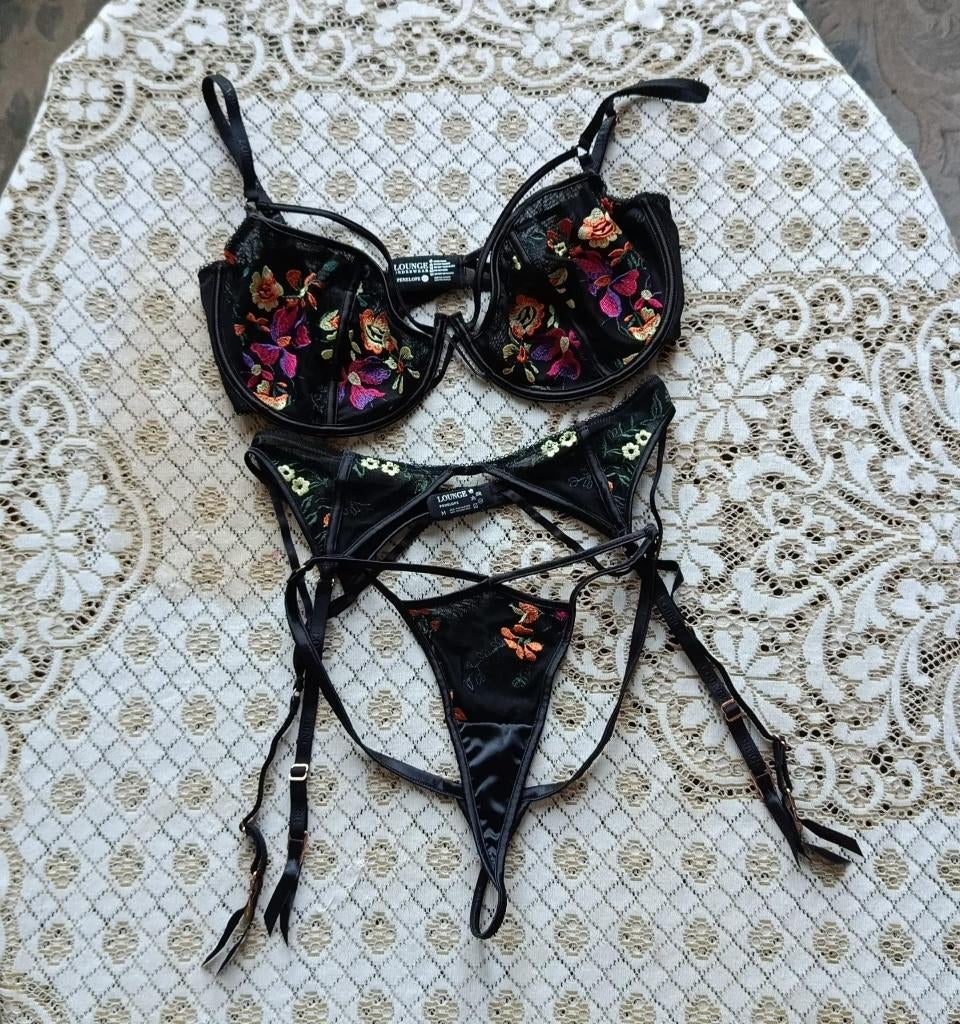 3x Lounge Underwear lingerie set compleet, Lounge Underwear, Ophalen of Verzenden, Zwart, Setje
