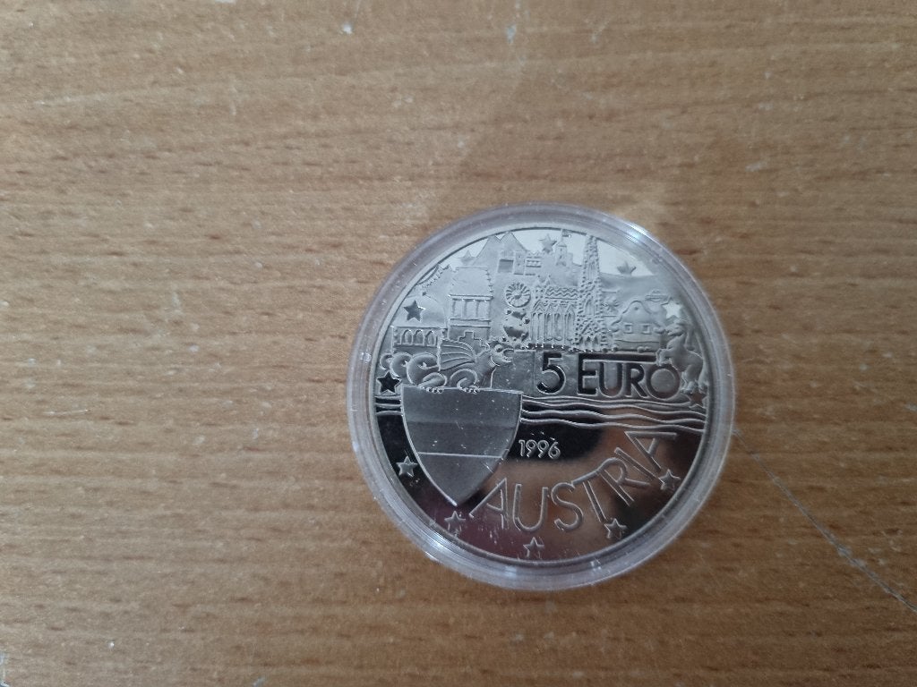 speciaal 5 euro muntstuk Oostenrijk 1000 jaar., Ophalen, Vóór koninkrijk, Euro's, Losse munt