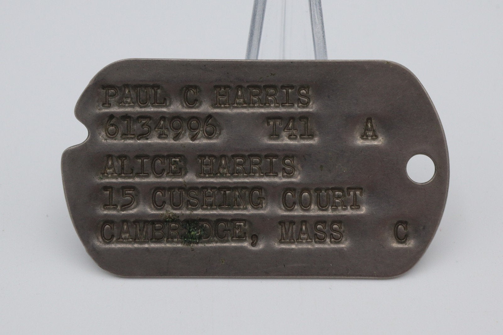 US WWII Next of Kin Dog Tag, unresearched, Ophalen of Verzenden, Landmacht, Amerika, Embleem of Badge