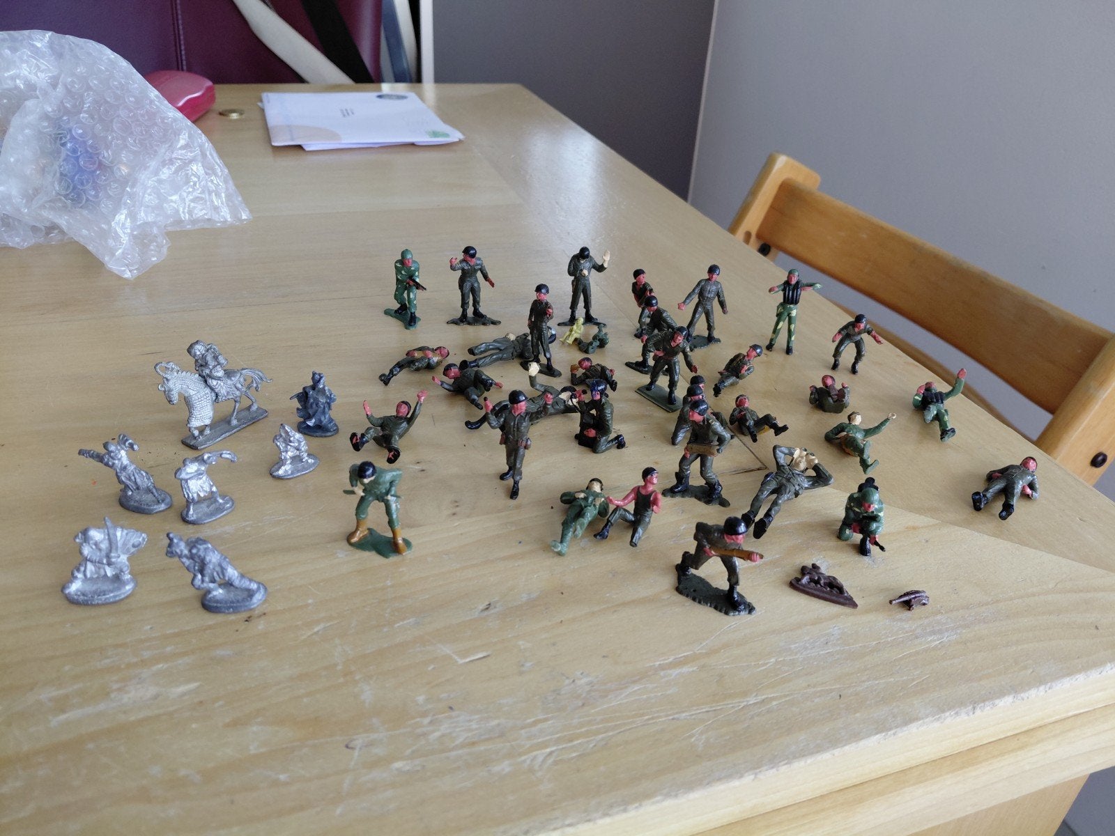 TINNEN KRIJGERS 1977 RAL PARTHA EN PLASTIC  SOLDATEN  1981, Ophalen of Verzenden, 1:50 of kleiner