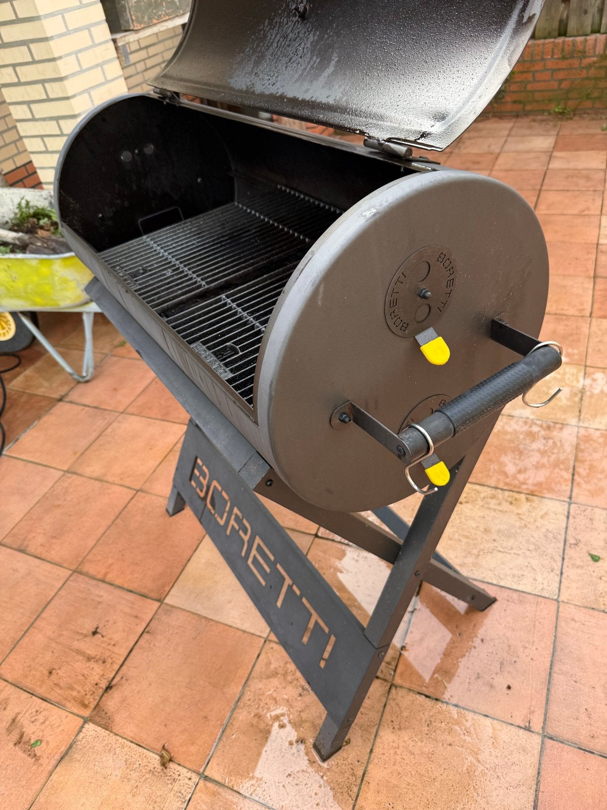 Borretti houtskool gestookte Barbecue., Tuin en Terras, Ophalen of Verzenden, Gebruikt