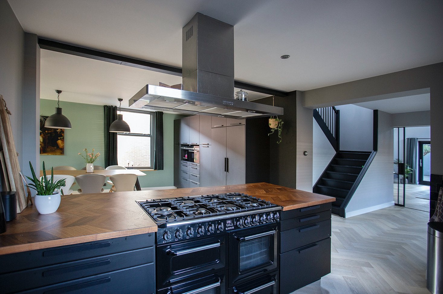 Complete keuken incl apparatuur, Huis en Inrichting, Ophalen, Gebruikt, Zwart, Overige typen