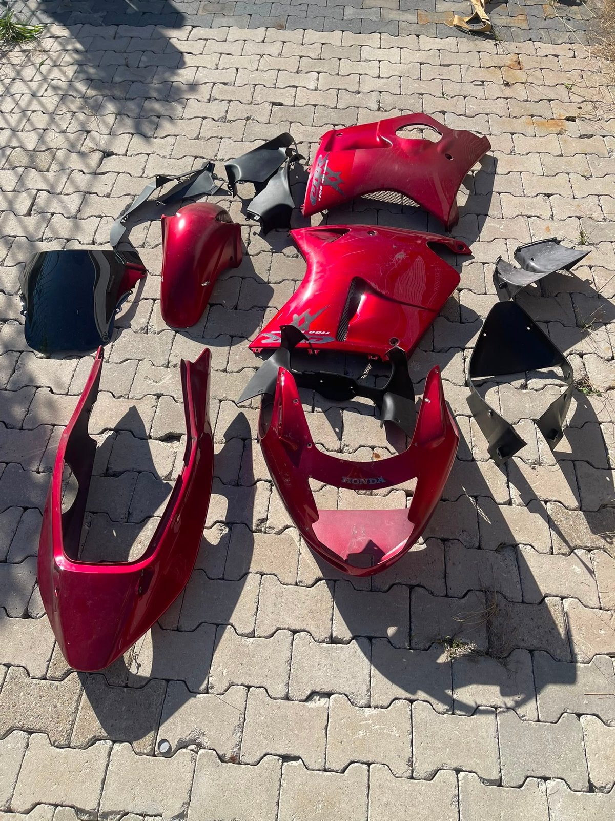 Honda CBR 1100XX Kuipdelen Set - Beschadigd, Motoren, Ophalen of Verzenden, Gebruikt
