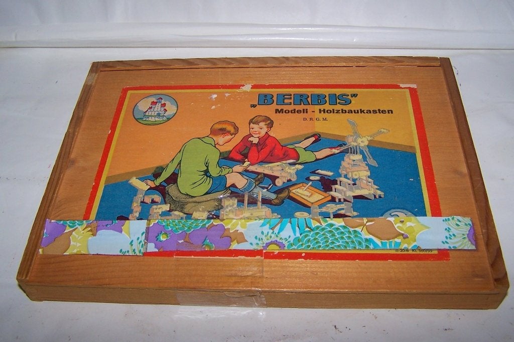 Vintage Berbis Model Holzbaukasten. GDR. Igs., Ophalen of Verzenden