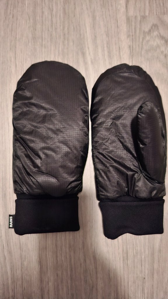 Rains PUFFER MITTENS UNISEX - Wanten - black, Kleding | Heren, Ophalen of Verzenden, Nieuw, Overige maten, Handschoenen