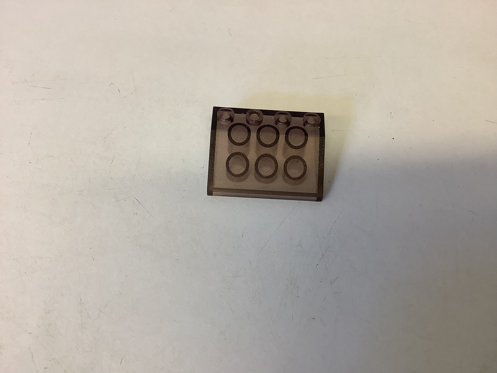 Lego dakpan 33 3x4 transparant bruin, Ophalen of Verzenden, Gebruikt, Losse stenen, Lego
