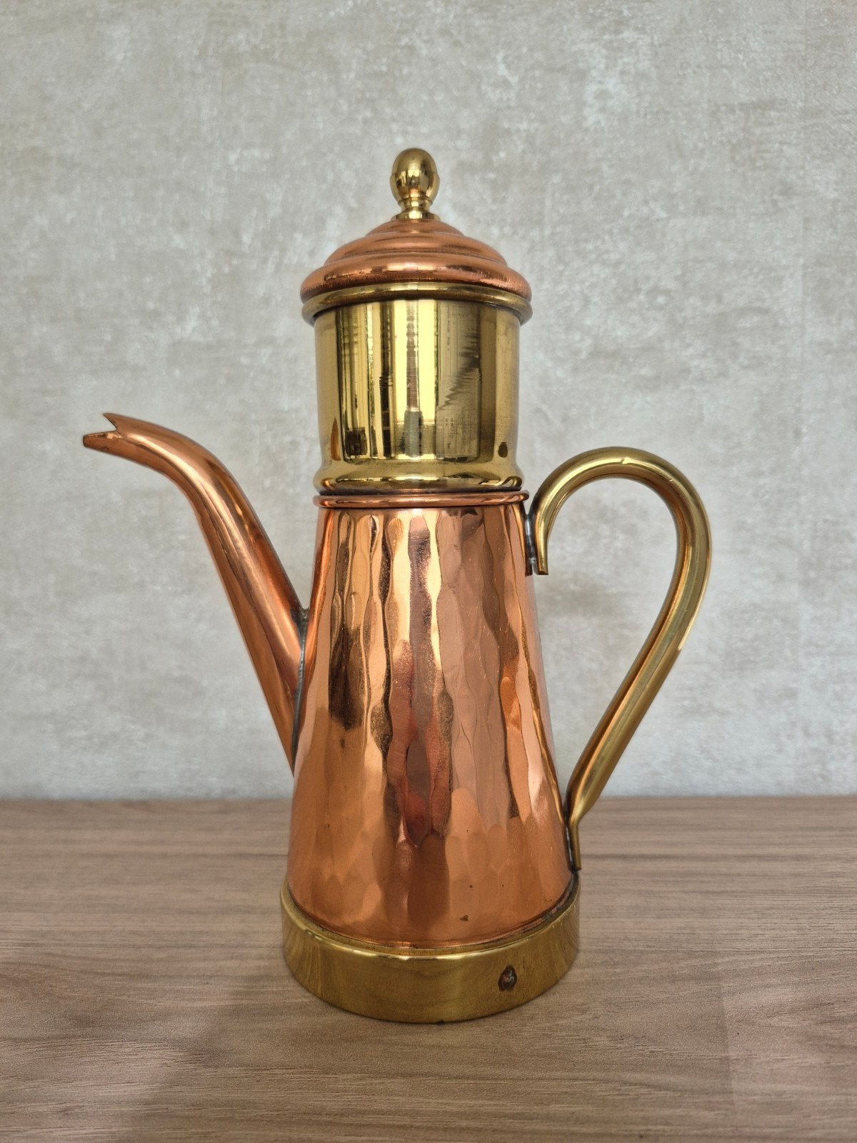 Koperkleurige  belgische koffiepot, Antiek en Kunst, Ophalen of Verzenden
