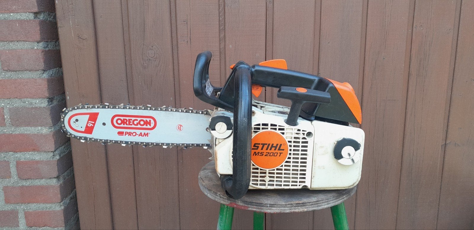 Stihl ms200t kettingzaag, Ophalen of Verzenden, Gebruikt