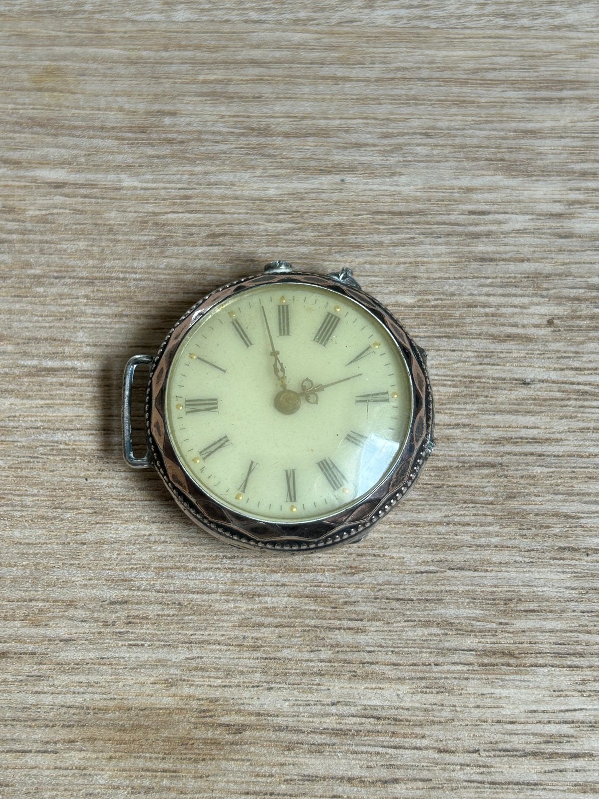 Antiek Zilveren Dames/Trench Horloge Gravering & Medailles, Ophalen of Verzenden, Zo goed als nieuw, Zilver, Overige typen