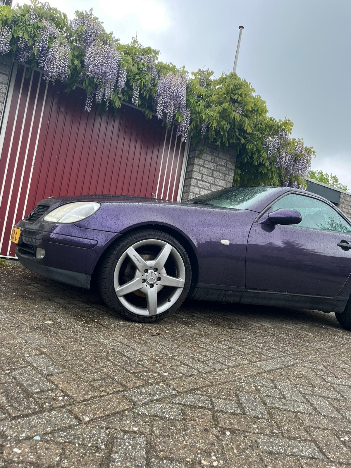 Mercedes SLK 230 1997, Auto's, Achterwielaandrijving, Beige, Cabriolet, 2300 cc