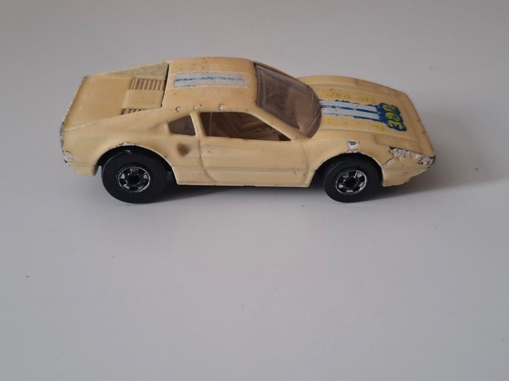 Vintage Hot Wheels Ferrari 308 Black Walls, Ophalen of Verzenden, Gebruikt, Auto