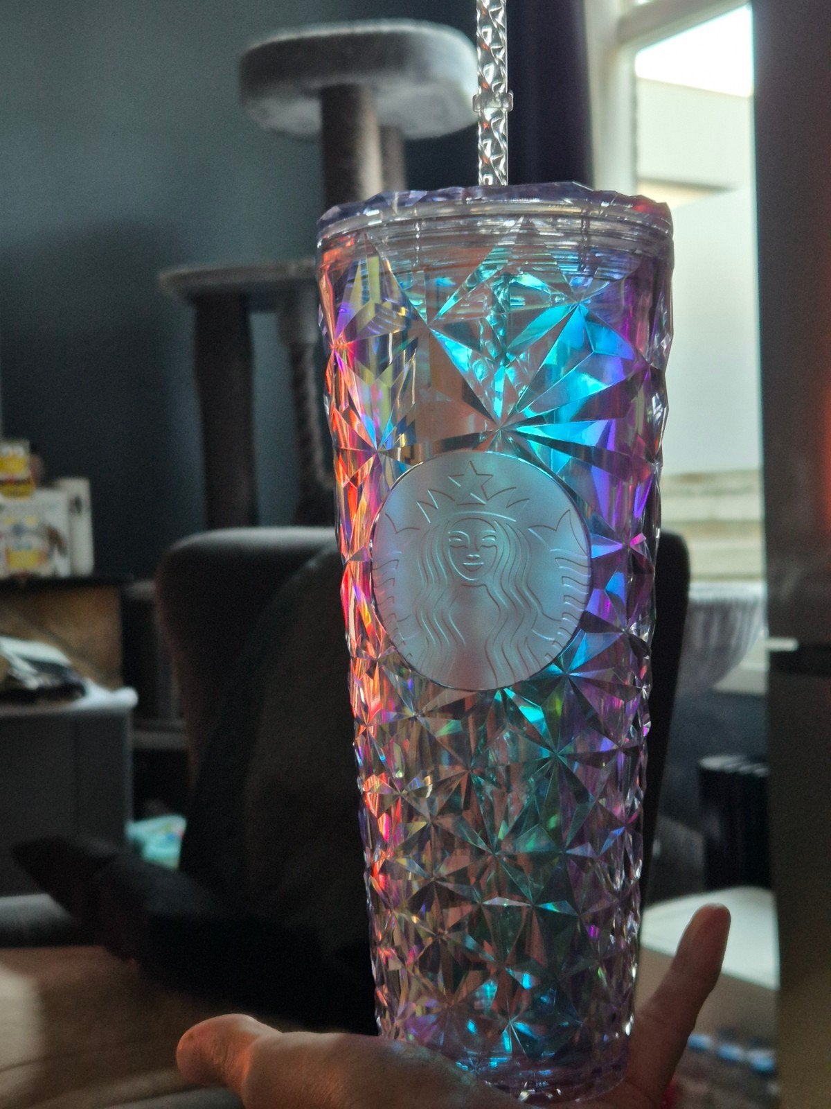 Starbucks Clear Diamond Prism Crystal Tumbler (710ml / 24oz), Kunststof, Overige typen, Nieuw, Ophalen of Verzenden
