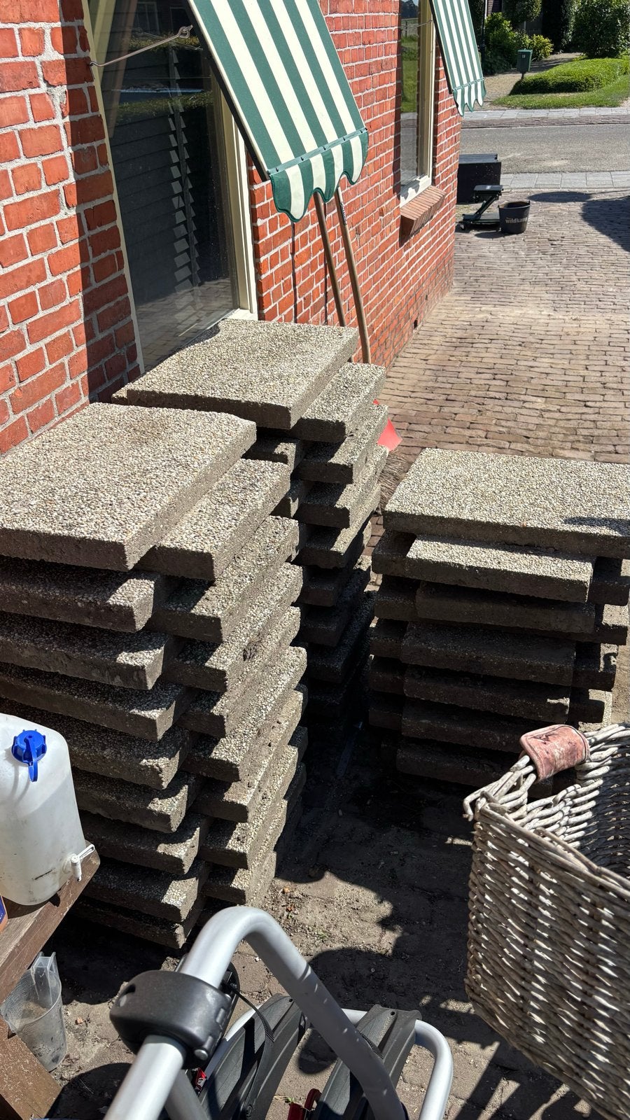 Grindtegels 60x40 cm, Ophalen, Gebruikt, 10 m² of meer, Grind