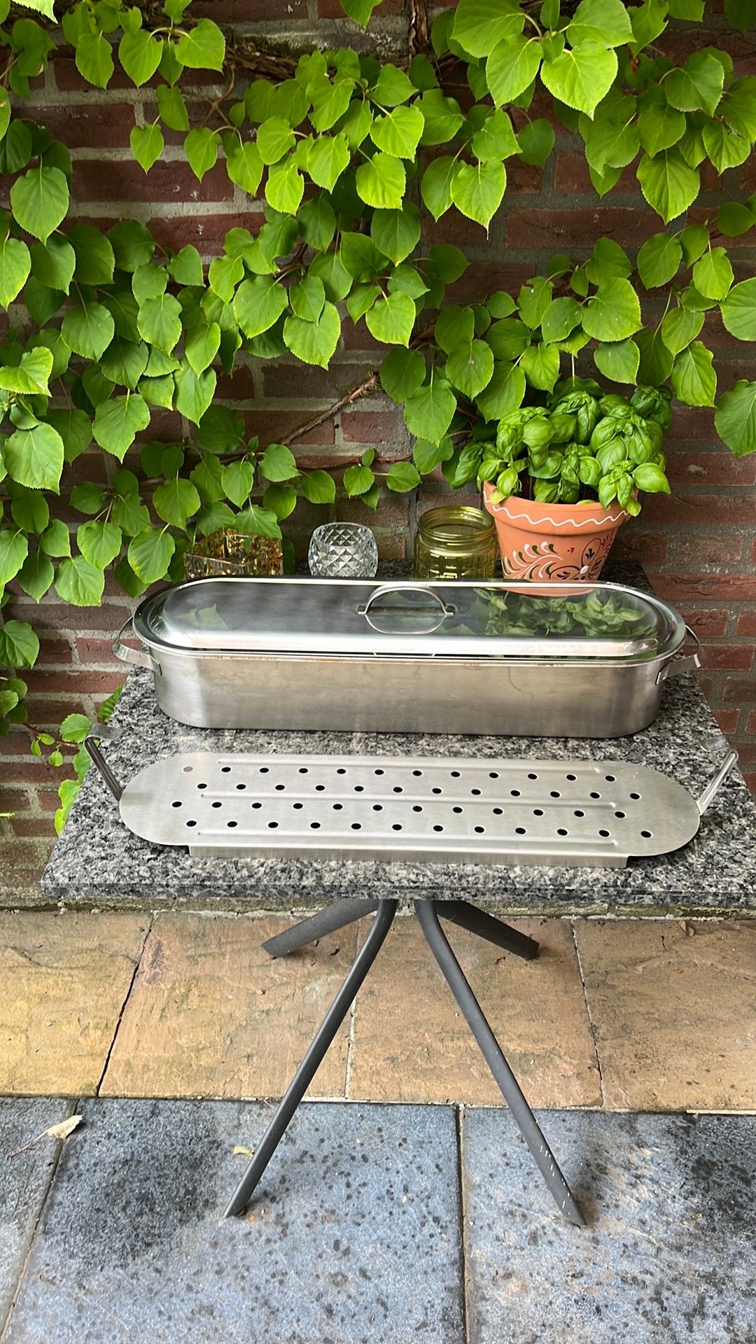 Vispan 60x16x 11 cm, Ophalen, Overige typen, Zo goed als nieuw, Rvs