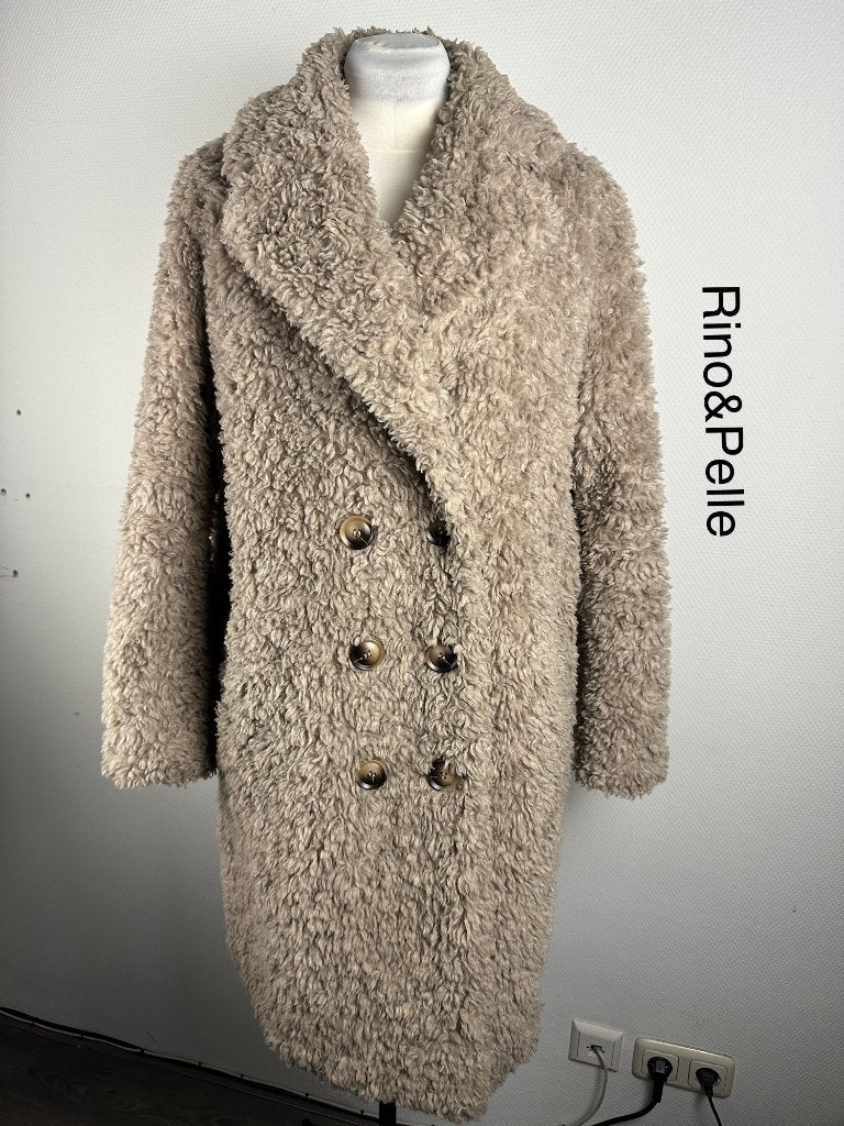 Rino & Pelle Faux Fur Jas  (mt: 44) C16/581, Rino & Pelle, Maat 42/44 (L), Ophalen of Verzenden, Zo goed als nieuw
