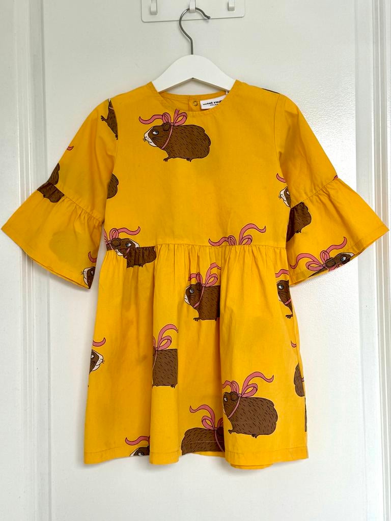 Mini Rodini jurk met cavia print, maat 110, Ophalen of Verzenden, Gebruikt, Meisje, Jurk of Rok