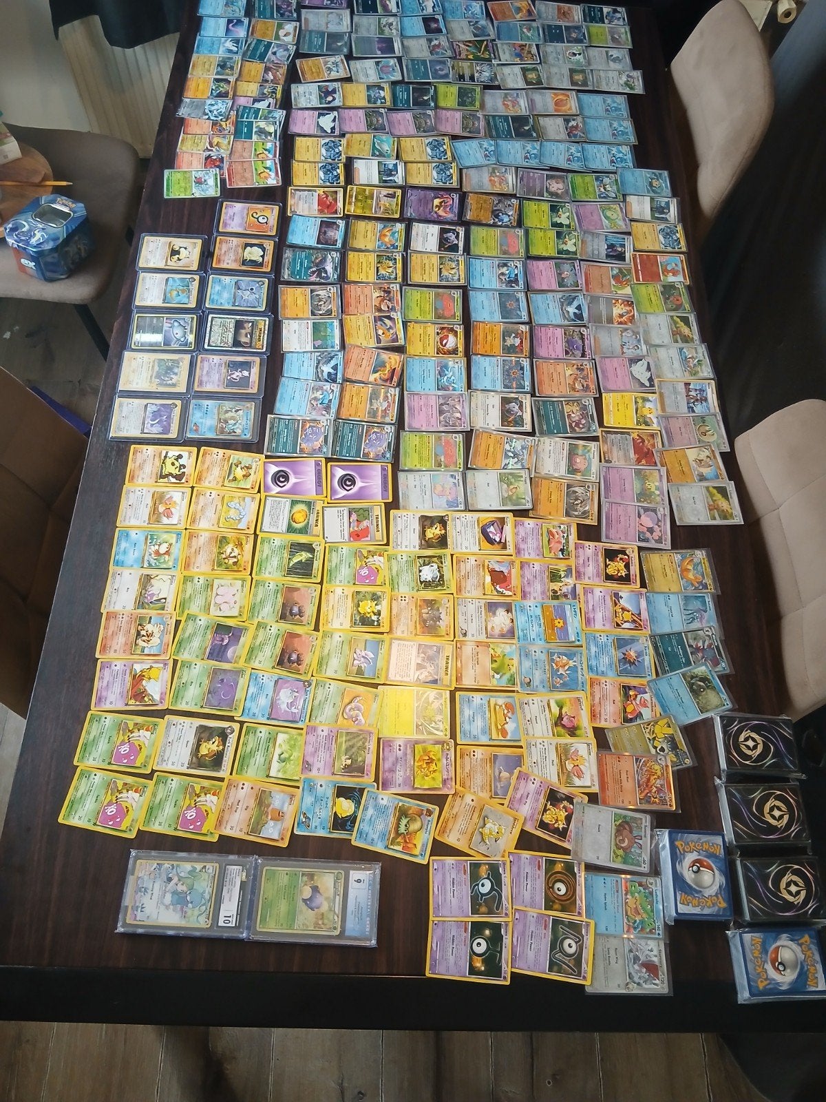 grote collectie pokemon kaarten te koop, Hobby en Vrije tijd, Ophalen of Verzenden, Zo goed als nieuw, Meerdere kaarten