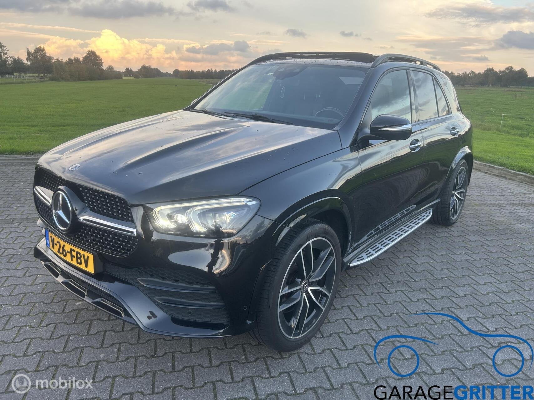 Mercedes GLE 300D Grijs Kenteken 300D 4matic, Auto's, Gebruikt, 4 cilinders, Zwart, Bedrijf
