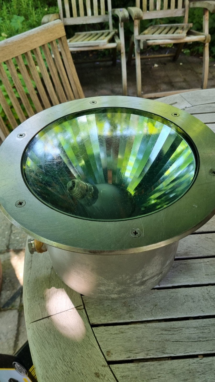 Grote Bega Grondspot - Robuuste Buitenverlichting, Ophalen, Gebruikt, Minder dan 50 watt, Aluminium