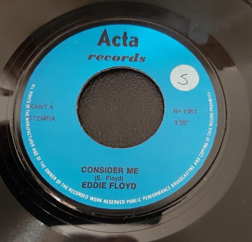 Eddie Floyd – Consider Me, Gebruikt, Verzenden, 7 inch, Single