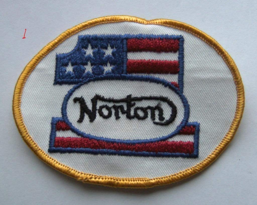 Norton commando enz patch badge opnaai embleem vintage NOS, Verzamelen, Ophalen of Verzenden, Nieuw, Motoren