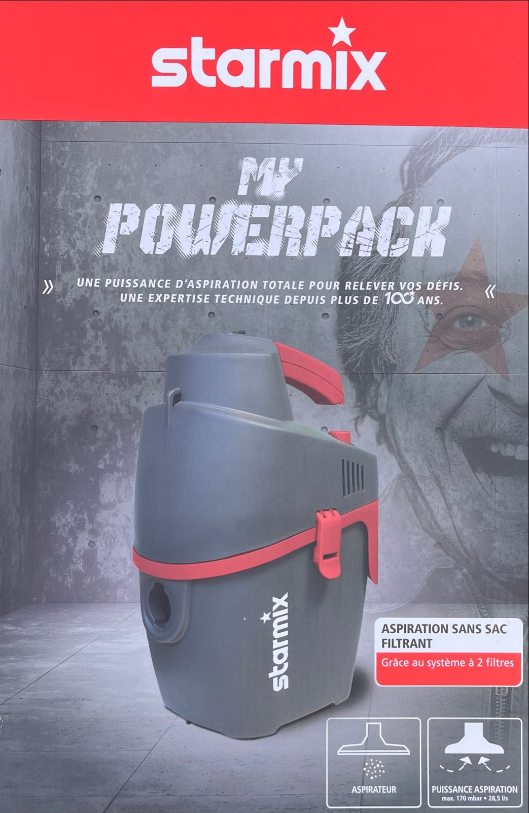 Starmix My Powerpack Droogzuiger - Compact en Krachtig, Ophalen of Verzenden, Zo goed als nieuw, Industriële stofzuiger, Reservoir