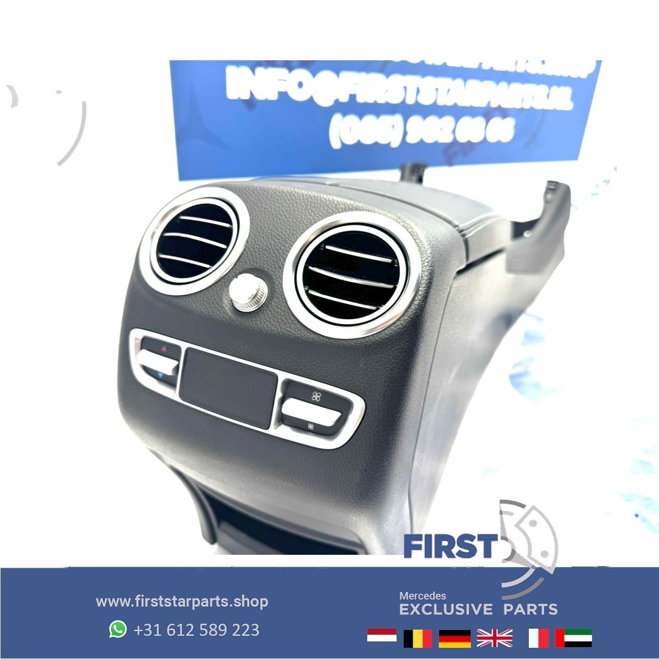 W205 middenconsole armsteun C Klasse 2014-2020 zwart, Gebruikt, -, Ophalen of Verzenden, -