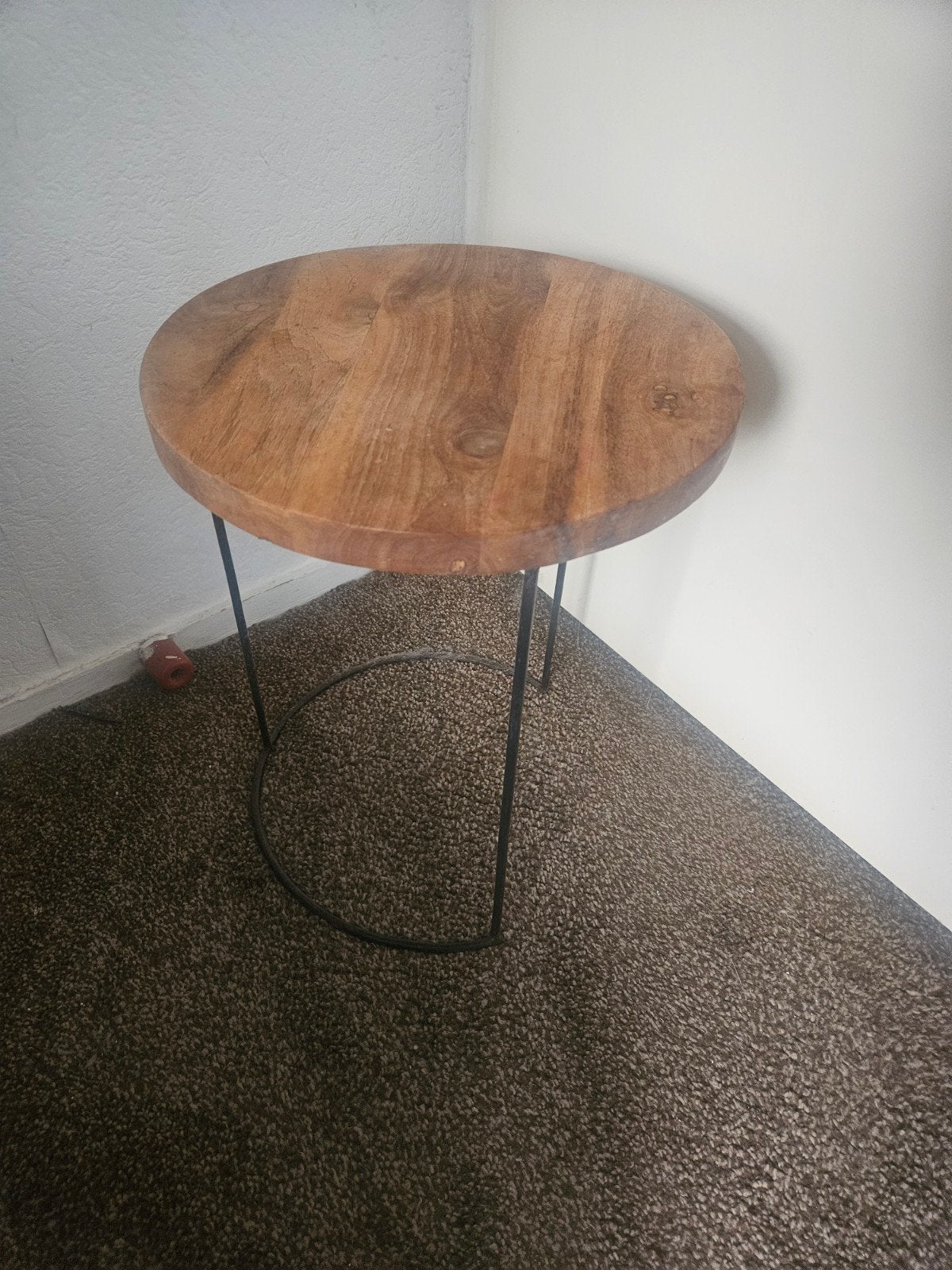 bijzet tafel, Minder dan 55 cm, Rond, Zo goed als nieuw, Ophalen