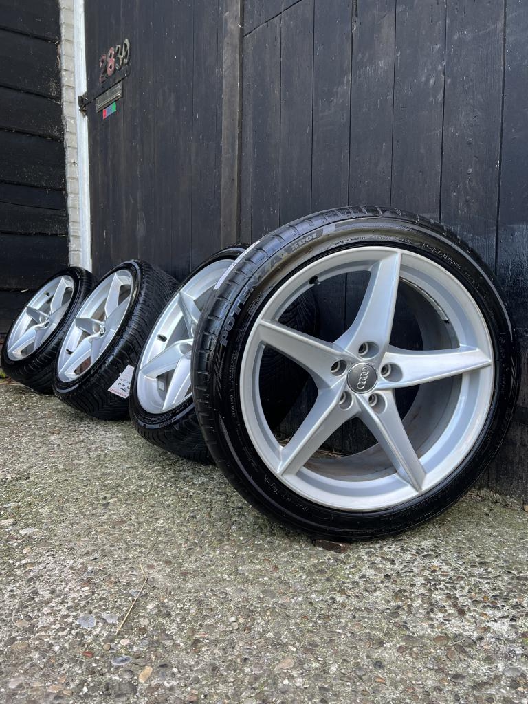 Originele Audi a5 a4 A6 Caddy velgen 18" 5x112 zomer set