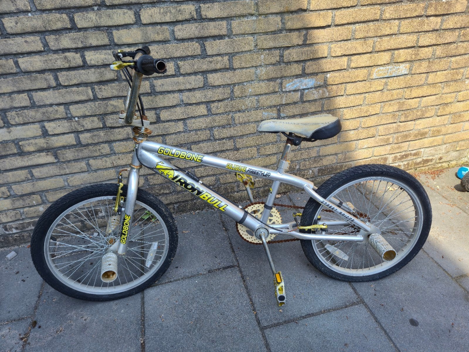 Goldbone Iron Bull BMX - 22 inch wielen, Gebruikt, Goldbone Freestyler, Staal, Velgrem