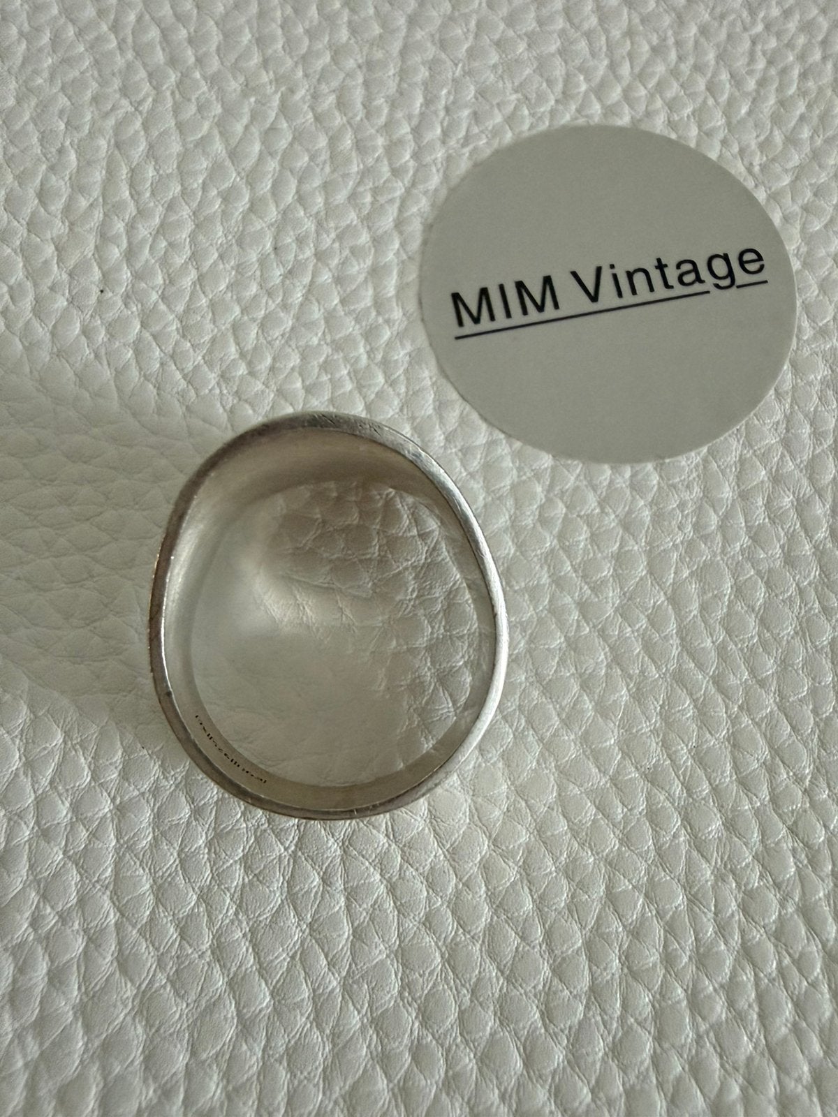 Foto 4 van H018/ Vintage Zilveren Statement ring Scandinavië 19 1/4