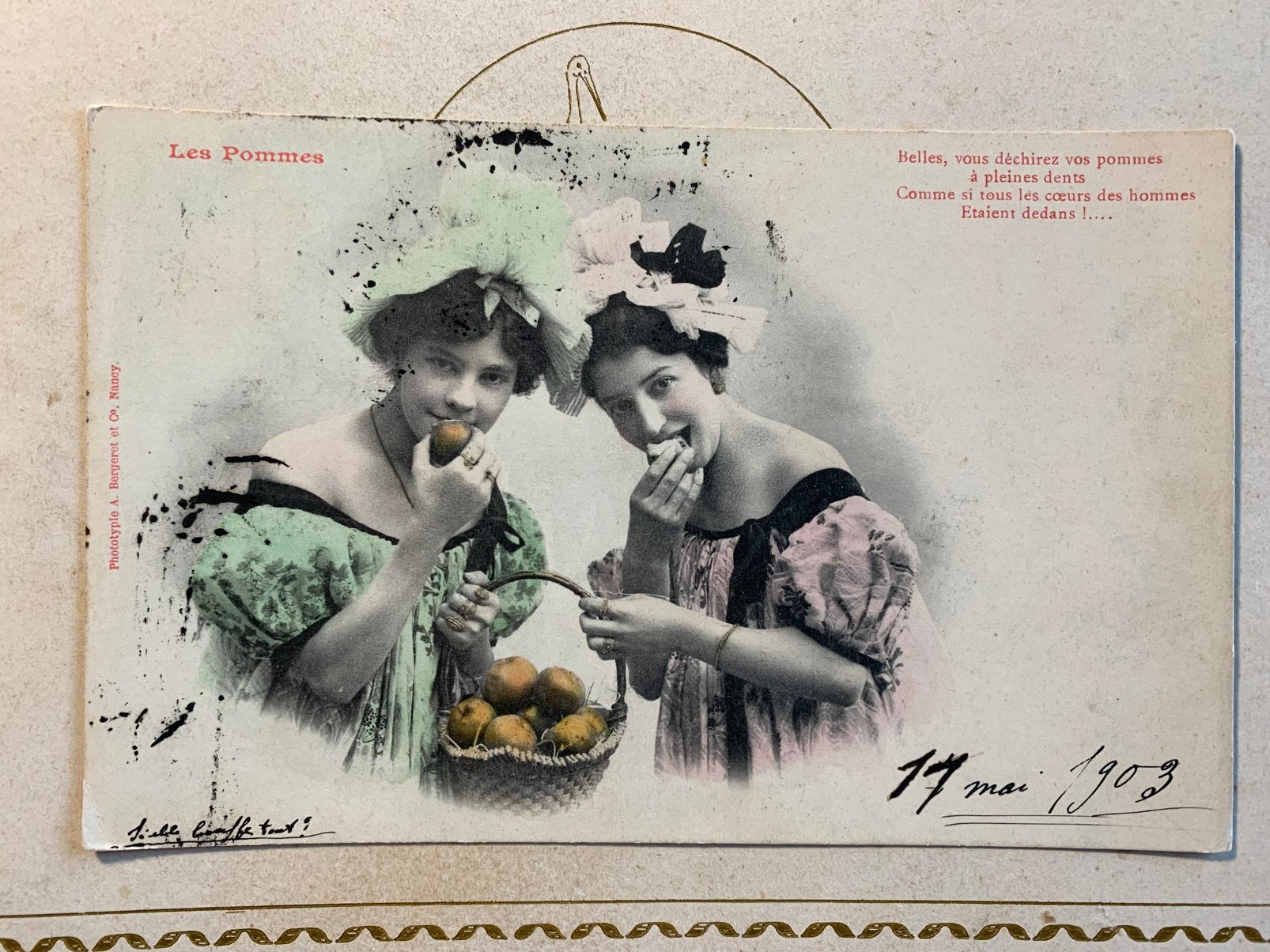 17-5-1903 Les Pommes (MC), Ophalen of Verzenden, Voor 1920, Gelopen, Overige thema's