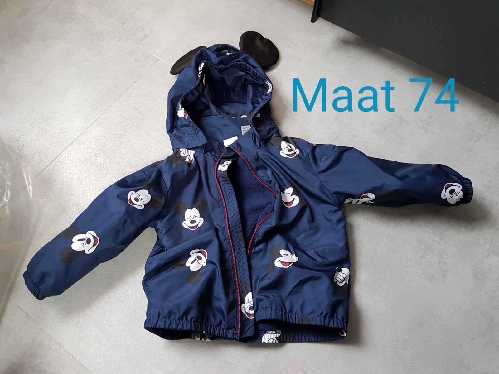Micky mouse zomerjas maat 74, Kinderen en Baby's, Babykleding | Maat 74, Meisje, H&M, Ophalen of Verzenden, Zo goed als nieuw
