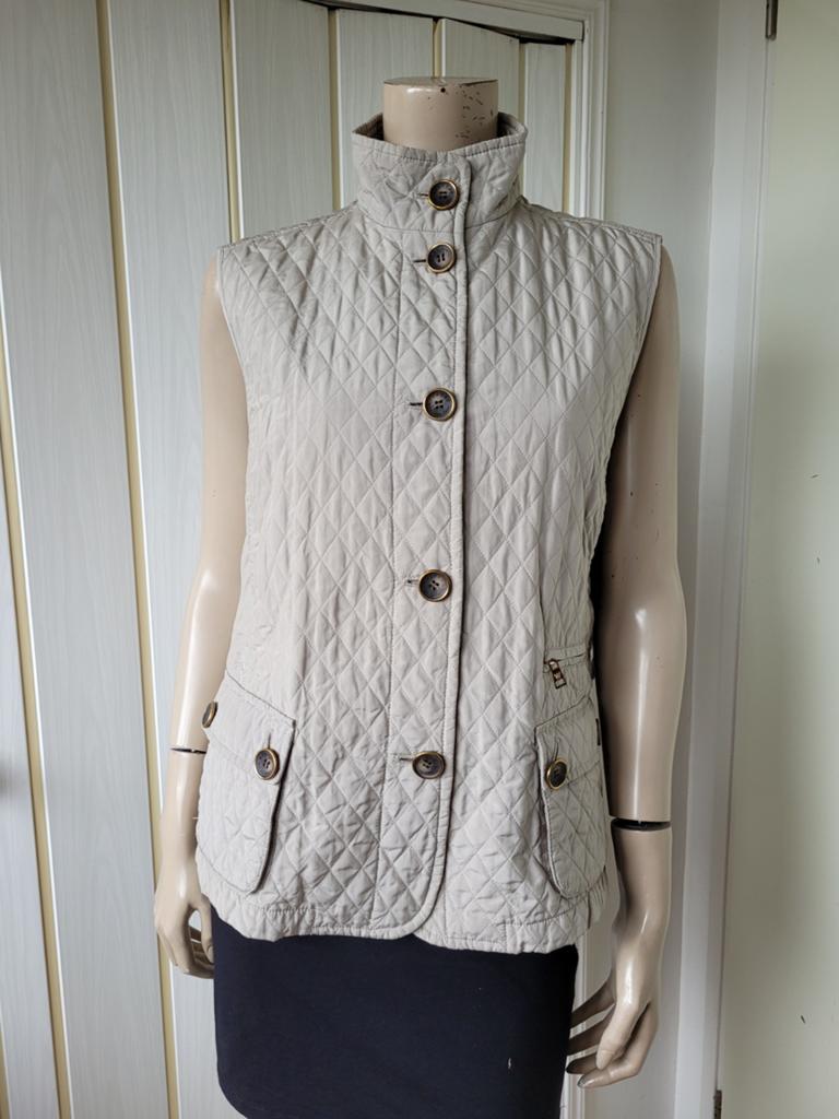 Max Mara gilet/bodywarmer maat 40/L, Maat 38/40 (M), Beige, Max Mara, Ophalen of Verzenden