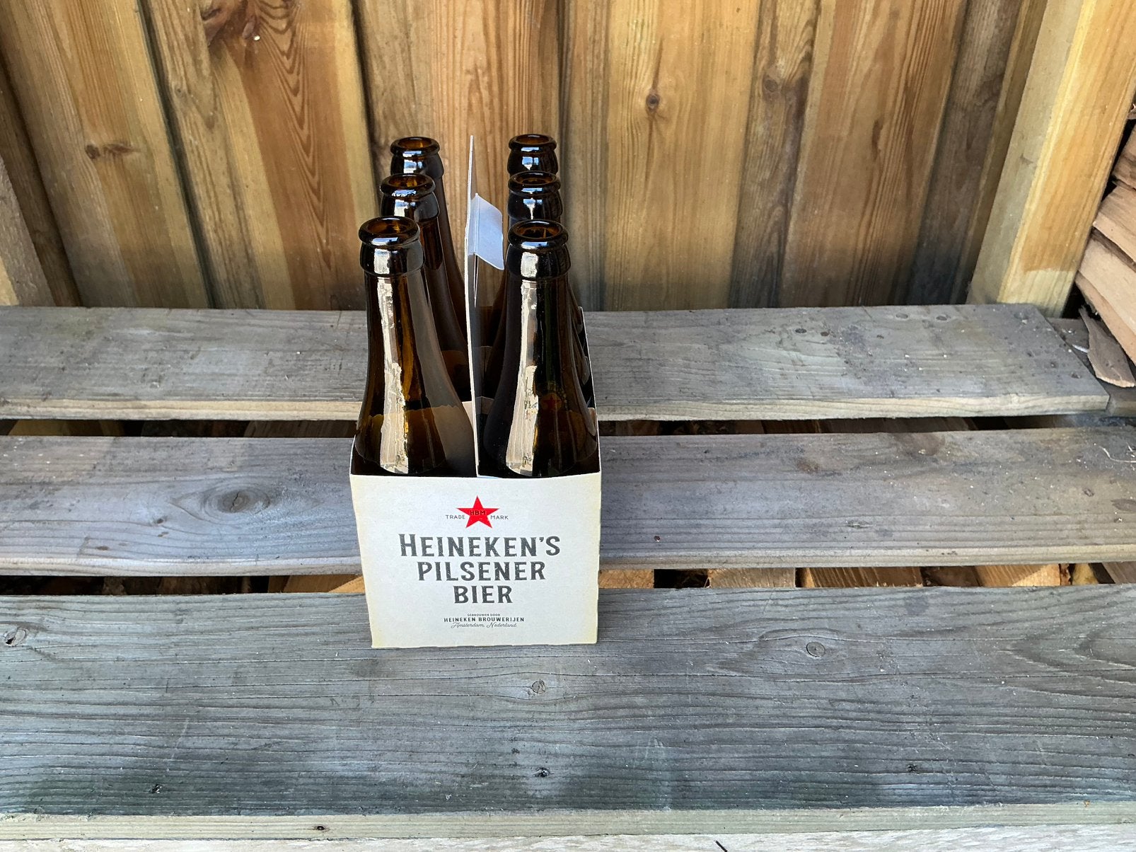 Heineken retro bierflesjes, Ophalen, Zo goed als nieuw, Heineken