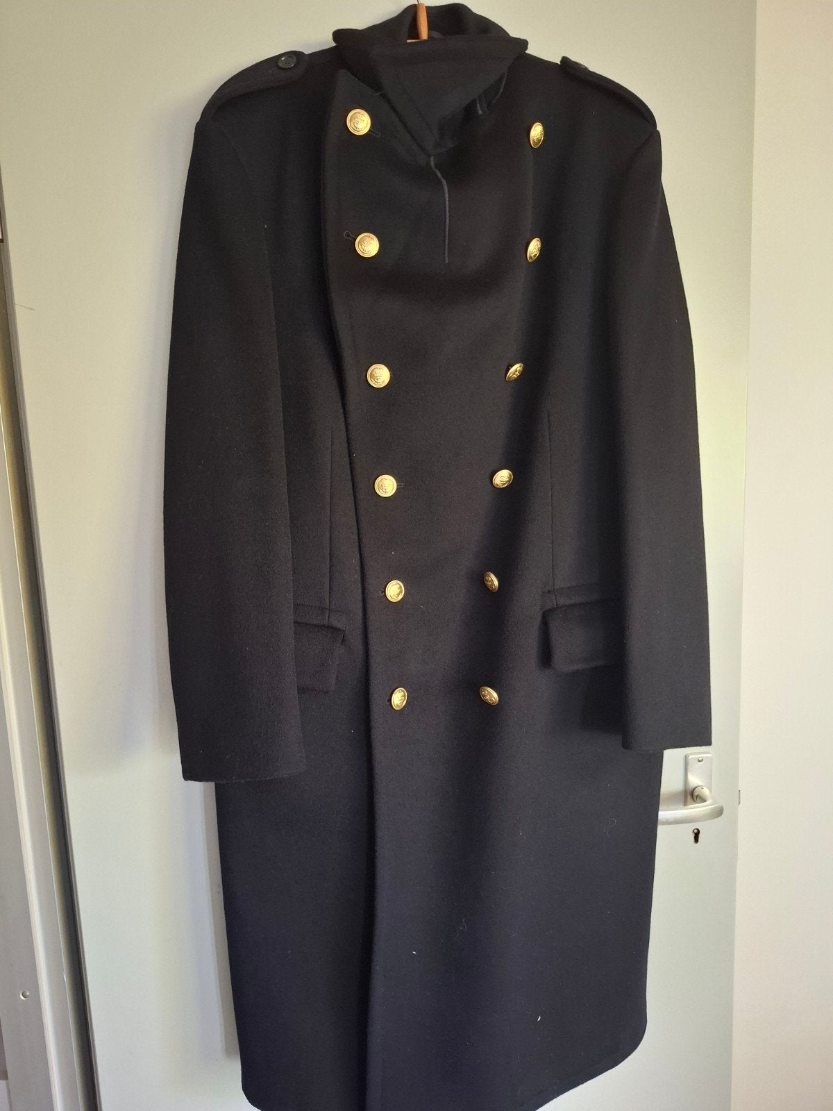 T.K.I. Marine Wollen Overjas - Maat 50, Kleding | Heren, Maat 52/54 (L), Zwart, Ophalen of Verzenden, Zo goed als nieuw