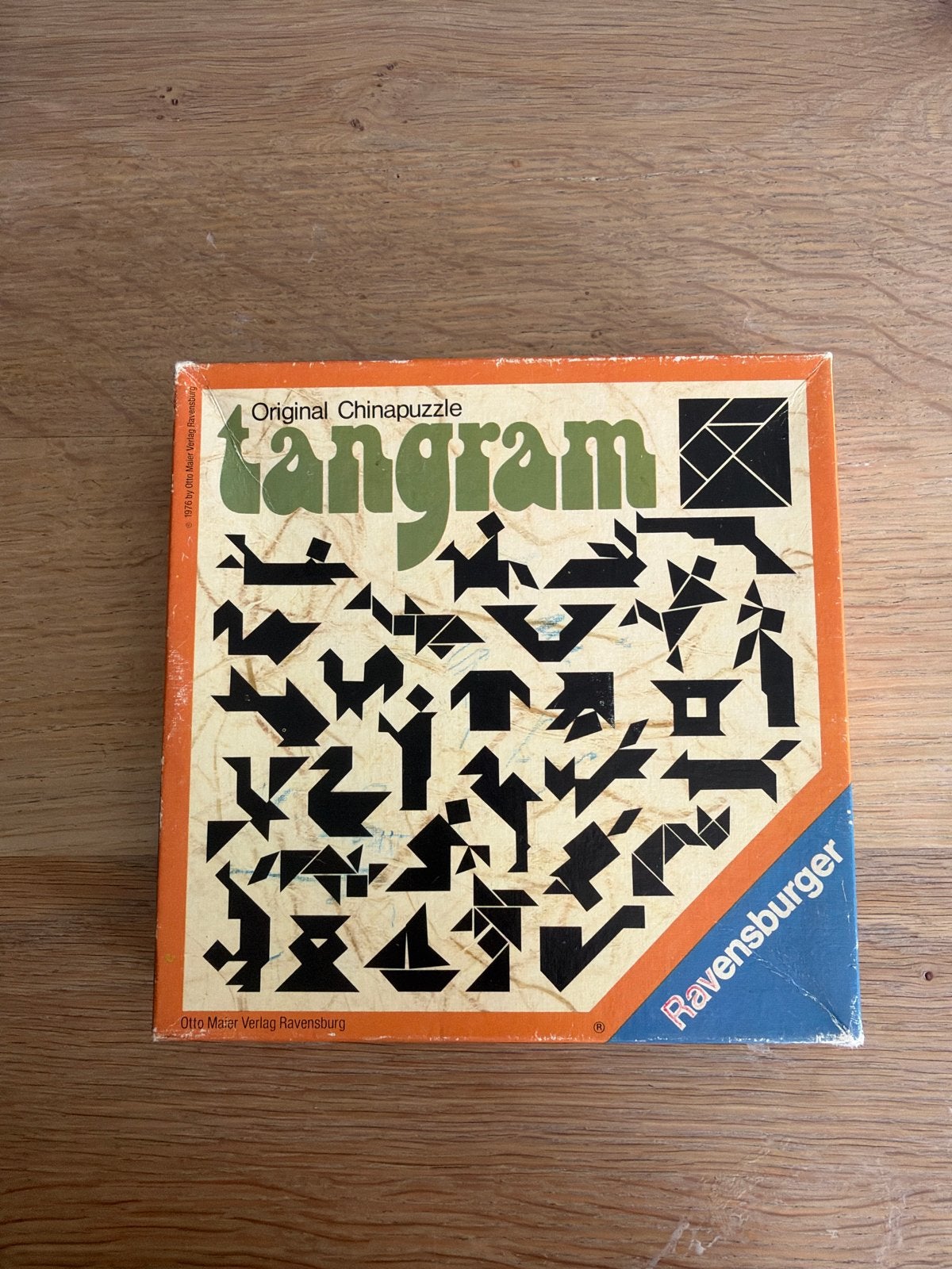 Vintage Ravensburger Tangram Original Chinapuzzle, Hobby en Vrije tijd, Een of twee spelers, Ophalen of Verzenden, Gebruikt
