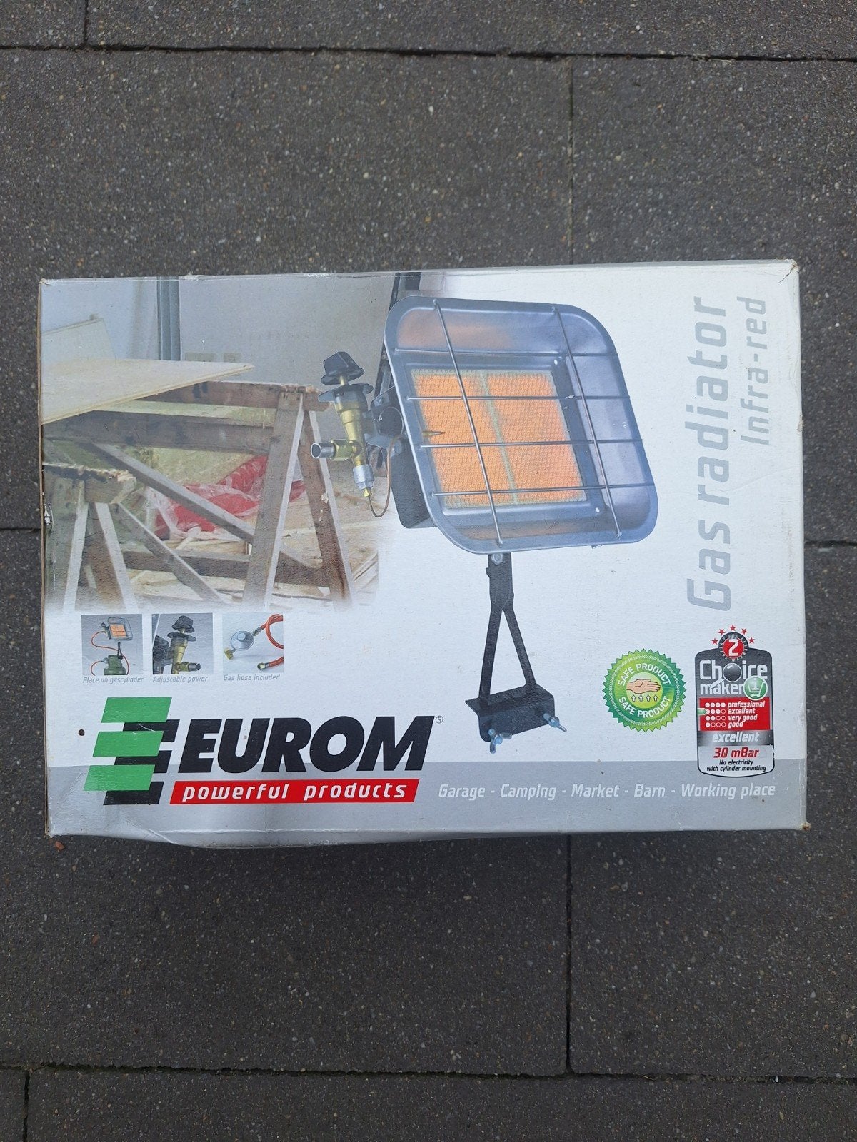 Eurom infraroodstraler op gas, Ophalen of Verzenden, Nieuw, Gas
