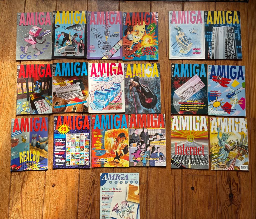 19 Tijdschiften 'AMIGA' periode 1990-1996!, Computers en Software, Vintage Computers, Ophalen of Verzenden
