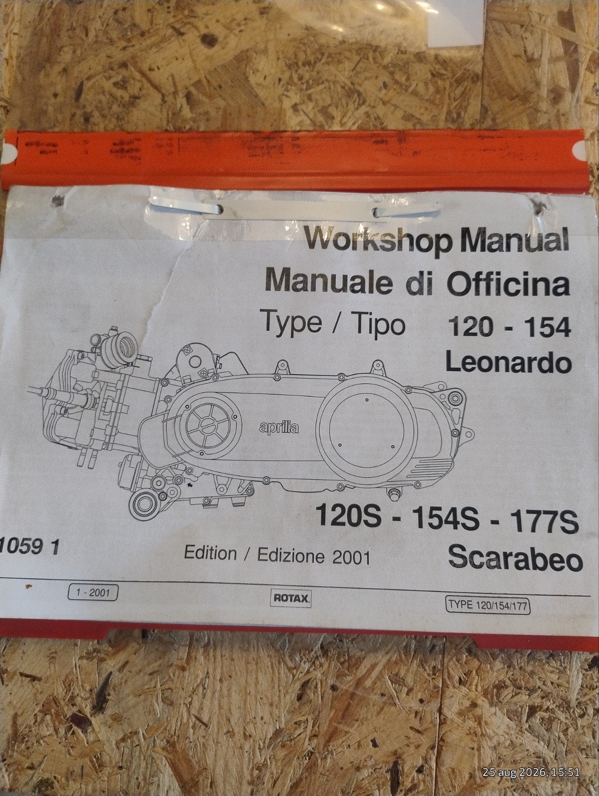 Aprilia Leonardo/Scarabeo Werkplaatshandboek (2001), Motoren, Verzenden, Aprilia
